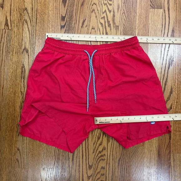 Southern Tide Red Swim Trunks - Picture 3 of 6